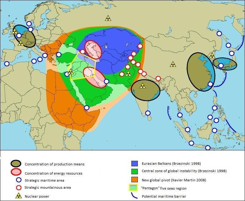 Γεωστρατηγικὴ τριῶν ἠπείρων ὑπὸ τὸ βλέμμα τῶν Η.Π.Α.