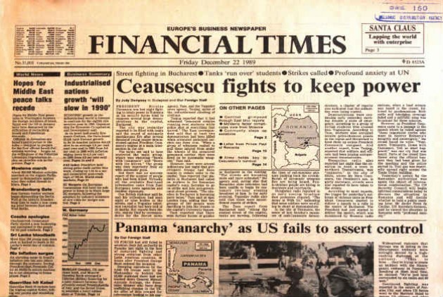 Δημοσίευμα των Financial Times- 31 Νοεμβρίου 1989 
