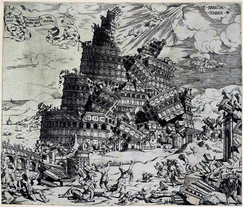 Cornelis Anthonisz, The Fall of the Tower of Babel, 1547