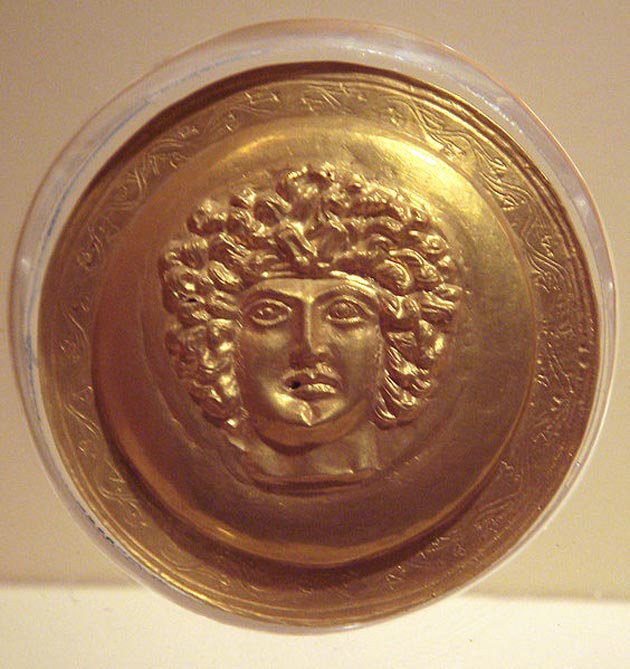 Απεικόνιση Γαλατικής κεφαλής σε Θρακικό νόμισμα. (Αρχαιολογικό μουσείο Κωνσταντινουπόλεως)